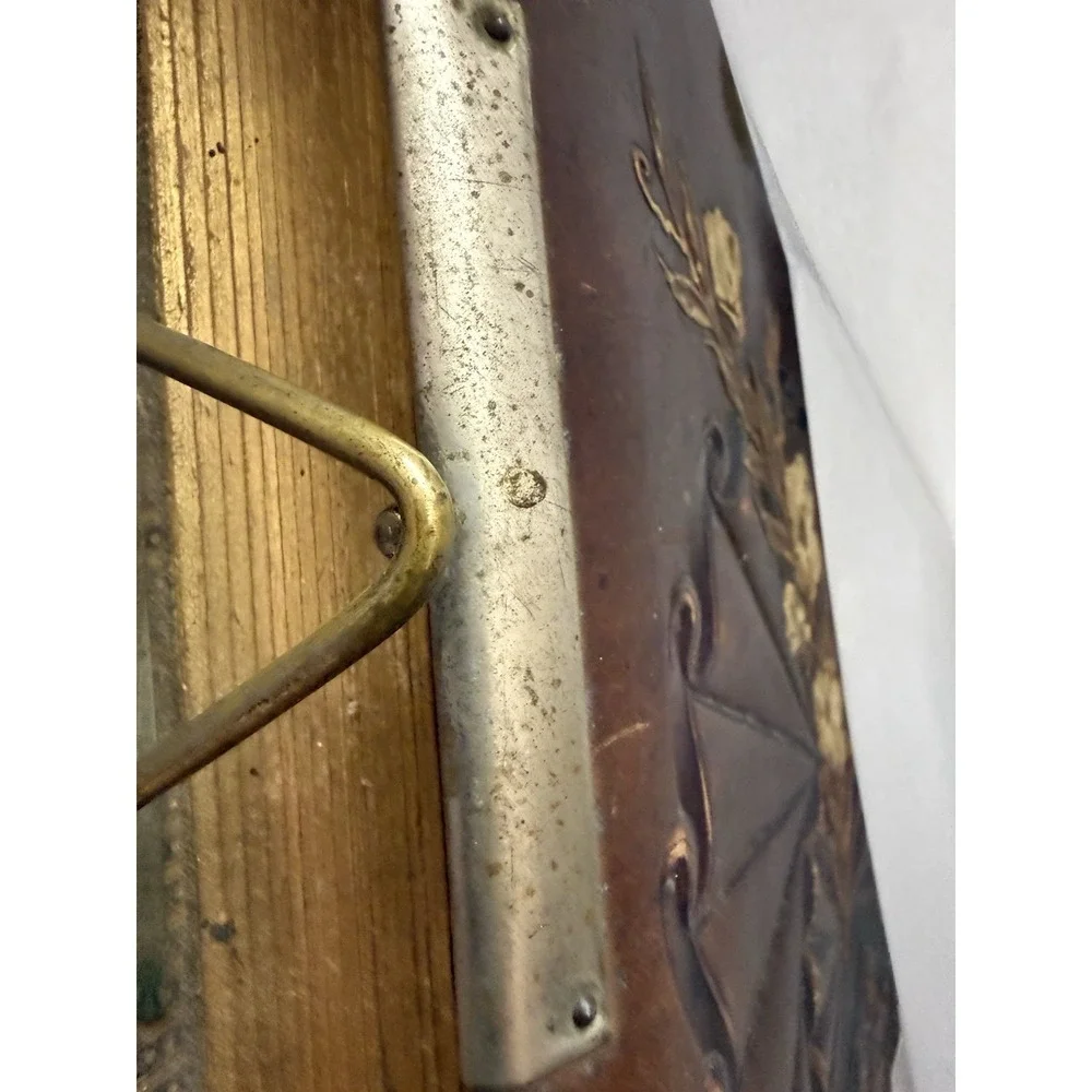 Antique Victorian Leather Photo Album Cabinet Card CDV Brass Clasp 11